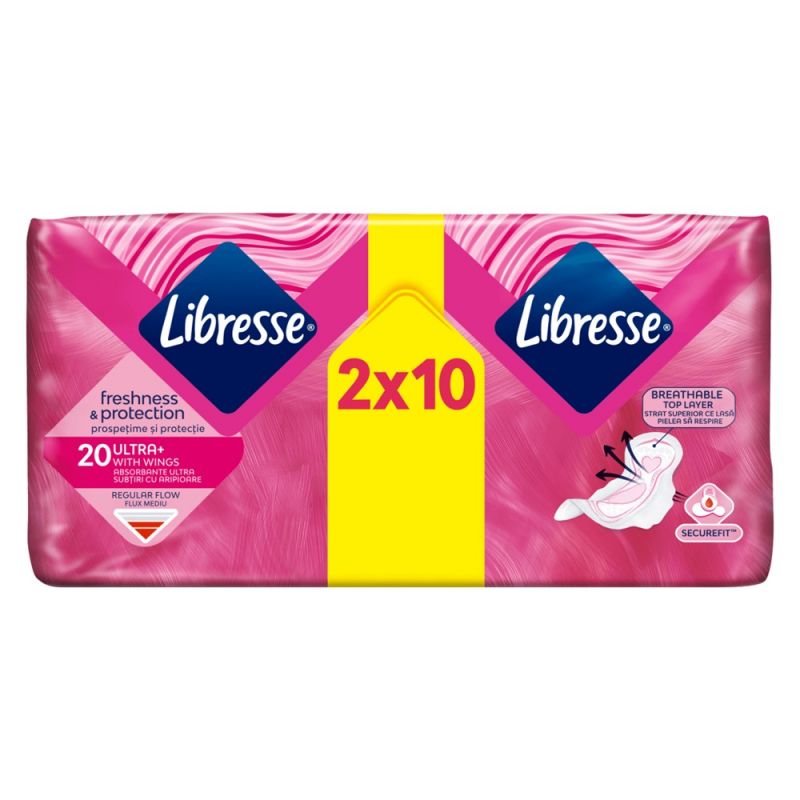 Hygienic Wipes Libresse Freshness Protection Ultra 20