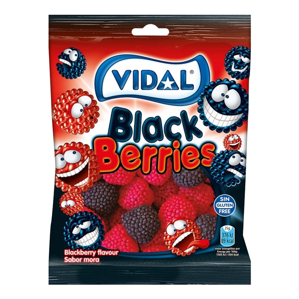 Berry Candies, Vidal, Plastic, 100 G, Red, 1 Piece | Megatek