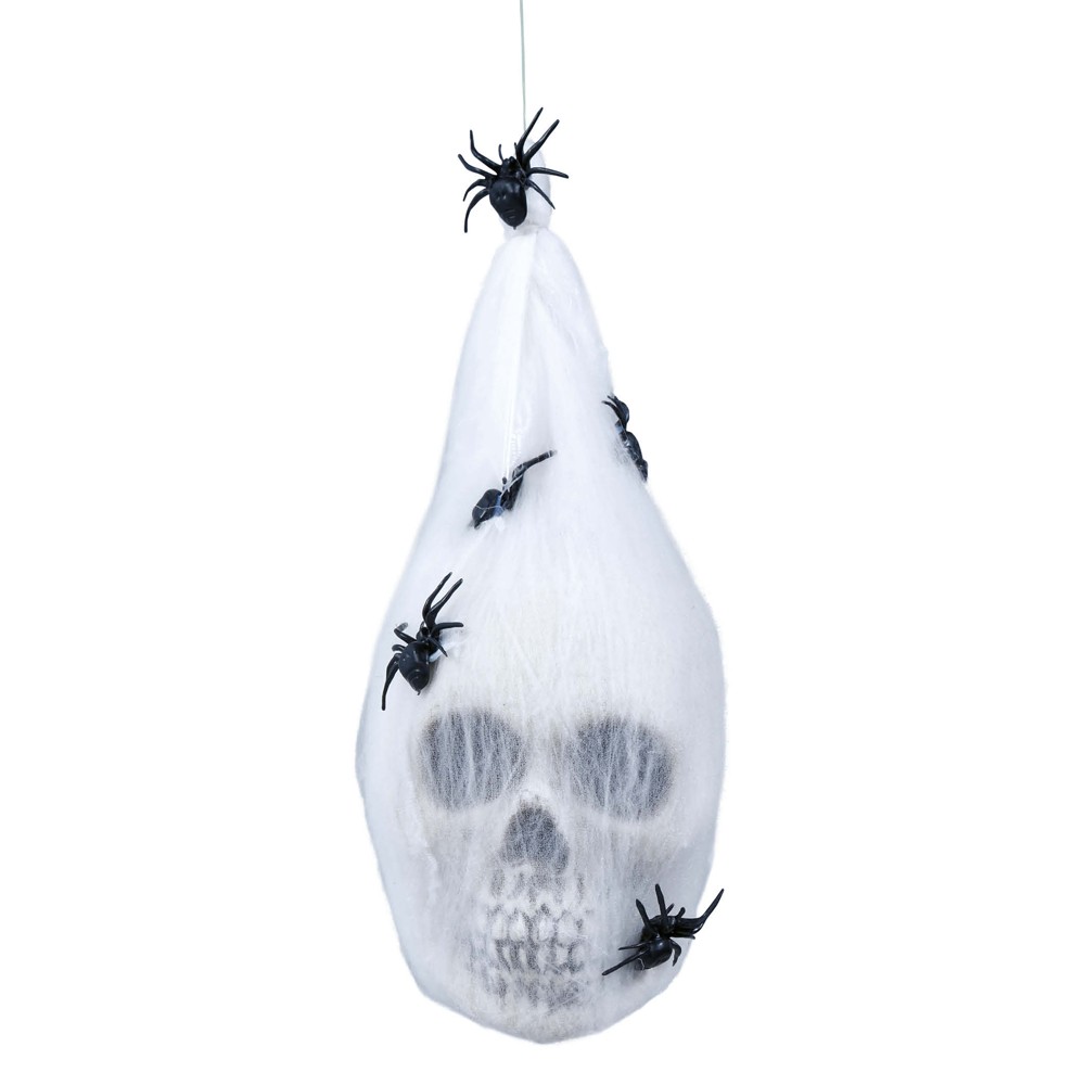 Halloween decorations, spider webs and skulls, 25 cm, 1 piec