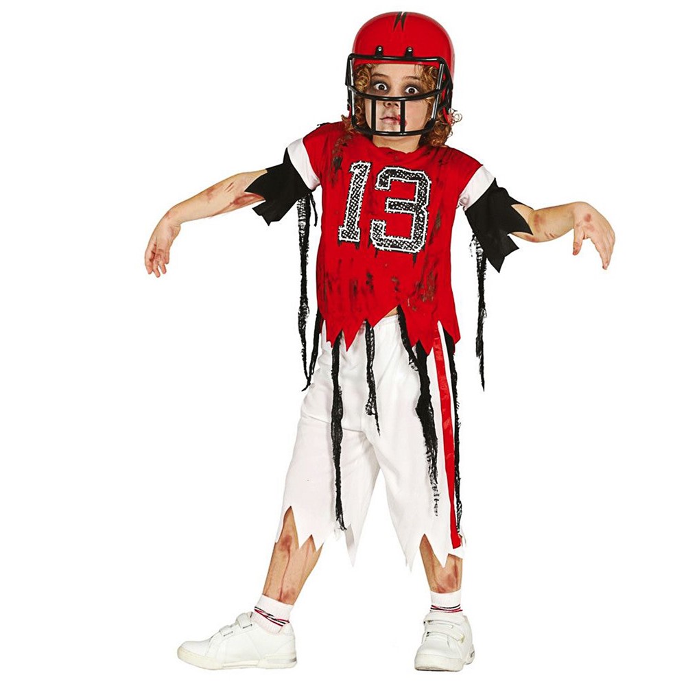 Zombie quarterback, Costume, polyester, red, white | Megatek