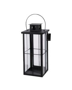 Decorative lantern, S, metal/glass, black