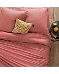 Double quilt cover, cotton, blush pink, 220x240 cm