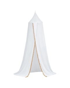 Bed canopy, Oasis, polyester, white, 200x50xH380 cm