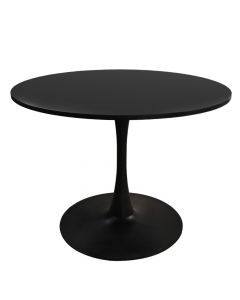 Bar table, Clift, mdf tabletop, metal structure, black, Ø100xH75 cm