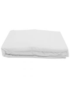 Bedlinen set, double, microfibre, white, 240x260 cm; 160x200+30 cm; 50x80+10 cm (x2)