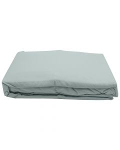 Bedlinen set, double, microfibre, light grey, 240x260 cm; 160x200+30 cm; 50x80+10 cm (x2)