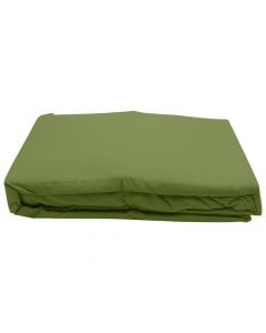 Bedlinen set, double, microfibre, green, 240x260 cm; 160x200+30 cm; 50x80+10 cm (x2)