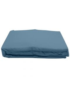 Bedlinen set, double, microfibre, blue, 240x260 cm; 160x200+30 cm; 50x80+10 cm (x2)