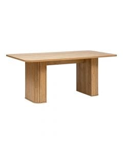 Dining table, Colva, mdf wood fibres, natural, 180x90xH75 cm