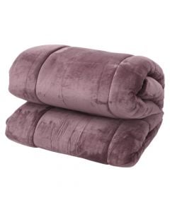 Fleece quilt, single, polyester, purple, 160x220 cm, 250 gr/m²