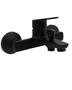 Shower mixer, ''Life vlack'', bronze material, black color, matte finish, 2 outlets