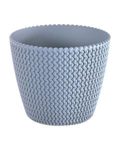 Round flower pot, SPLOFY, plastic, ice grey, Ø21.8xH18.4 cm, 5 lt