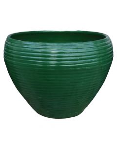 Vazo lulesh, qeramike, jeshile, Ø60 cm