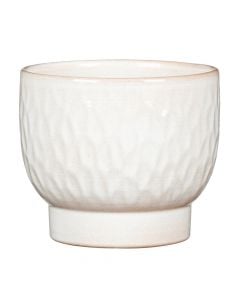 Flower pot, Opale, ceramic, white, Ø15xH13 cm