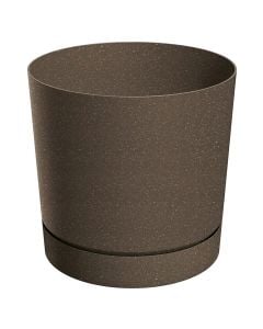 Flower pot, Tubo Eco, plastic, brown, 14.7xH14.6 cm