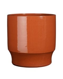 Flower pot, Diaz, ceramic, orange, Ø27xH28 cm