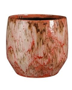 Flower pot, Harris, ceramic, red, Ø32xH29 cm