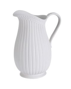 Decorative vase, porcelain, white, 19x14xH24 cm