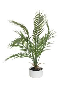 Artificial tree, Palm, in pot, plastic, green, 60 cm