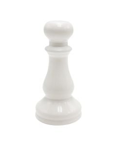 Decorative object, porcelain, white/black, 16 cm