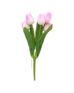 Artificial flowers, Tulips, plastic, pink, 30 cm