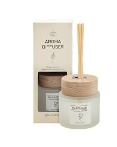 Aromatik ambienti, me kapak druri, 150 ml, xham, mat