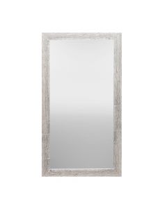 Decorative mirror, rectangular, wall-hung, mdf/glass, natural wood