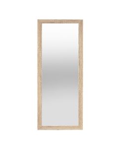 Decorative mirror, rectangular, hanging on the wall, mdf/glass, natural wood, 30x90 cm