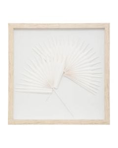 Wall decor, Cindy, Mdf E1/paper/glass, natural, 40x40 cm