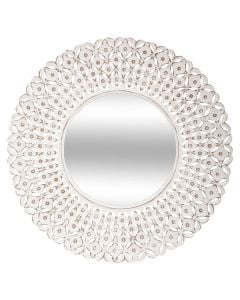 Decorative mirror, mdf, white