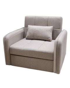 Armchair, Aspen, textile upholstery, beige, 96x95xH90 cm, bed: 85x195 cm