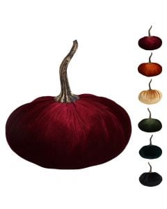 Decorative object, Pumpkin, polyester, assorted, Ø20xH22 cm