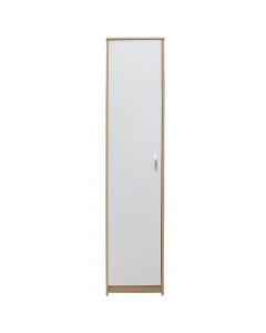 Hall unit, Vera, melamine, white/sonoma, 40x27xH198.5 cm