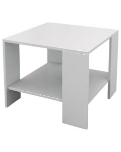 Coffee table, Fargo, melamine, white, 55x55 cm