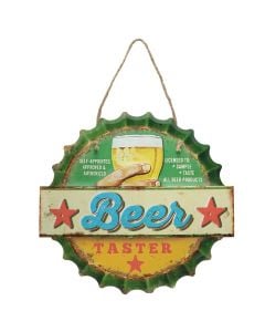 Wall decor, Beer, hanging, metal, colorful, 30 cm