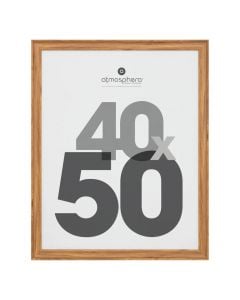 Photo frame, Mae, mdf/glass/plastic, brown, 40xH50 cm