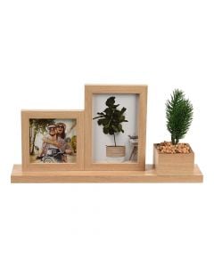 Photo frame, mdf, natural, 37xH19 cm