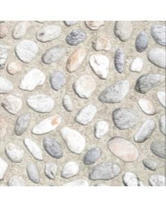 Decorative self adhesive, with pebbles, pvc, grey, 45x200 cm