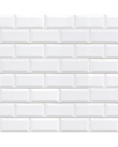 Decorative self adhesive, Bricky, pvc, white, 45x200 cm