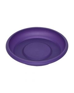 Round flower pot saucer, GERBER, plastic, purple, Ø8 xH1.5 cm