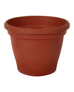 Round flower pot, GERBER, plastic, purple, Ø20 xH17.5 cm