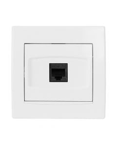 RJ45 data socket Cat. 6 UTP 1 module white Anya