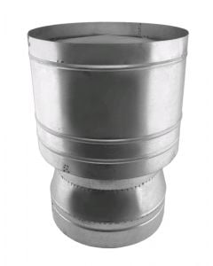 Galvanized barrel chimney cap Ø350