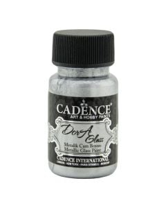 Boje per xham, Cadence, Dora metallic paint, Silver, 50 ml