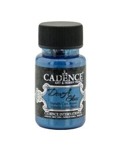 Boje per xham, Cadence, Dora metallic paint, blu, 50 ml