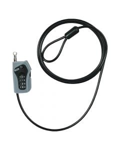 Lock for bicycles, with tension spring, Abus, 0104, 200 cm, Ø 5 mm, connection with code,