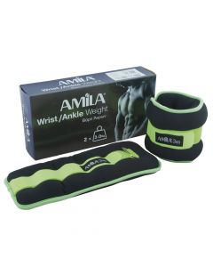 Fitness weights, Amila, for ankles and wrists, 2x3 kg, neoprene