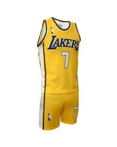 Adult Basketball Uniform 4U Sports LA Lakers James Size S Suit 1 Yellow Color