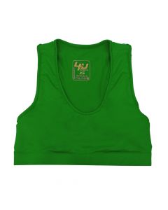 Crop top, 4U Sports, classic, size XS, green color