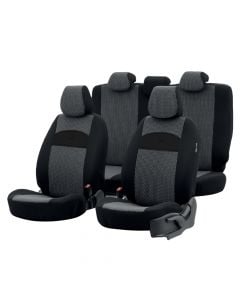 Seat cover, Otom, Smart, SMT-101, cotton and leather, Airbag, black color